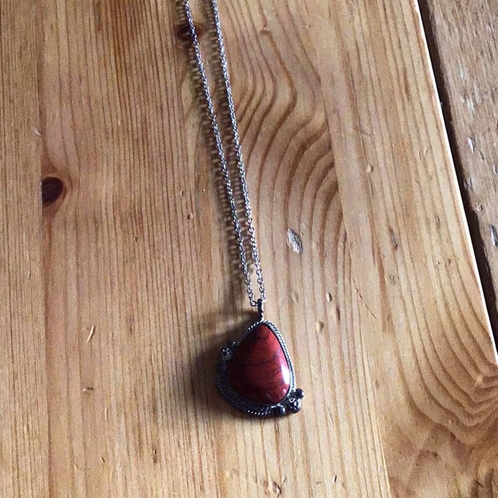 Red Jasper 18” necklace